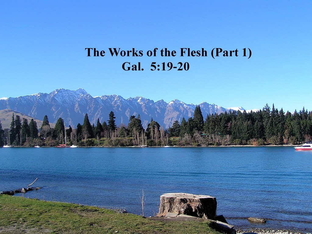 The Works of the Flesh (Part&nbsp;1)