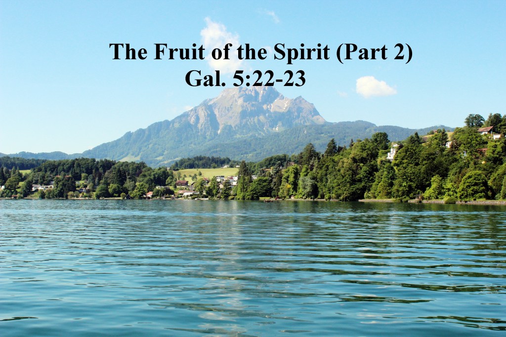 Fruit of the Spirit (Part 2)